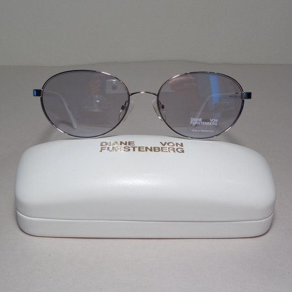 Diane von Furstenberg RAE DVF845S Silver New Women\'s Sunglasses s-l400.jpg main image 4